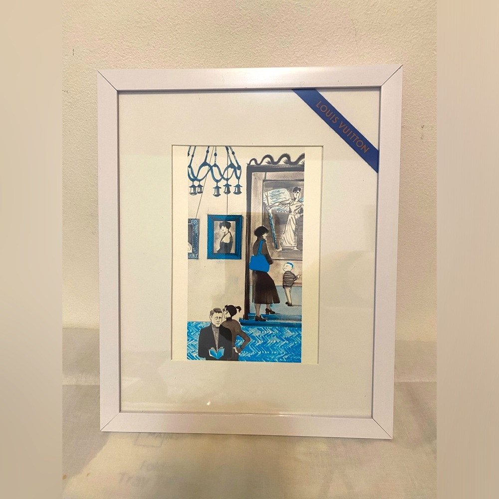 Authentic Louis Vuitton/Ruben Toledo “Munich” Framed Postcard